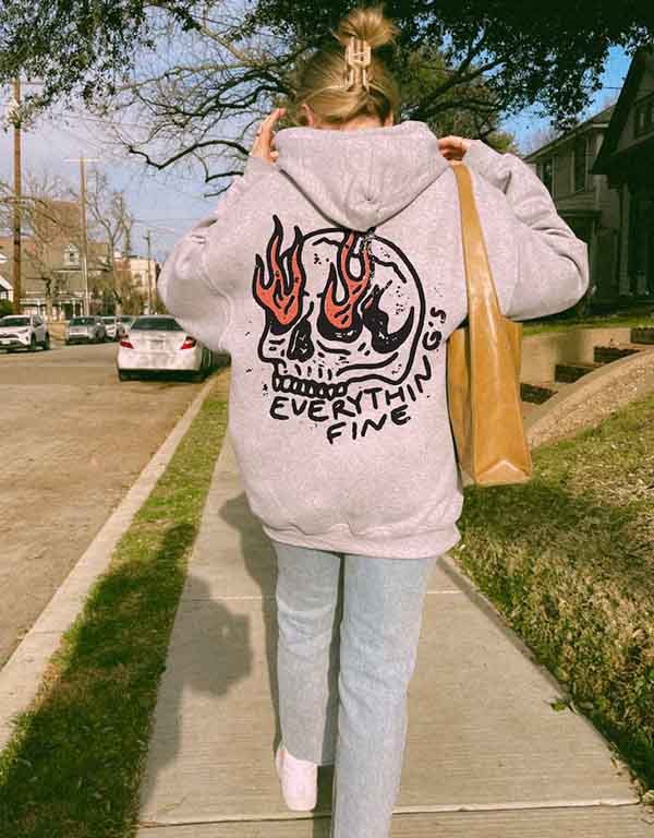 everythings-fine-unisex-gray-hoodie.jpg everythings fine unisex gray hoodie